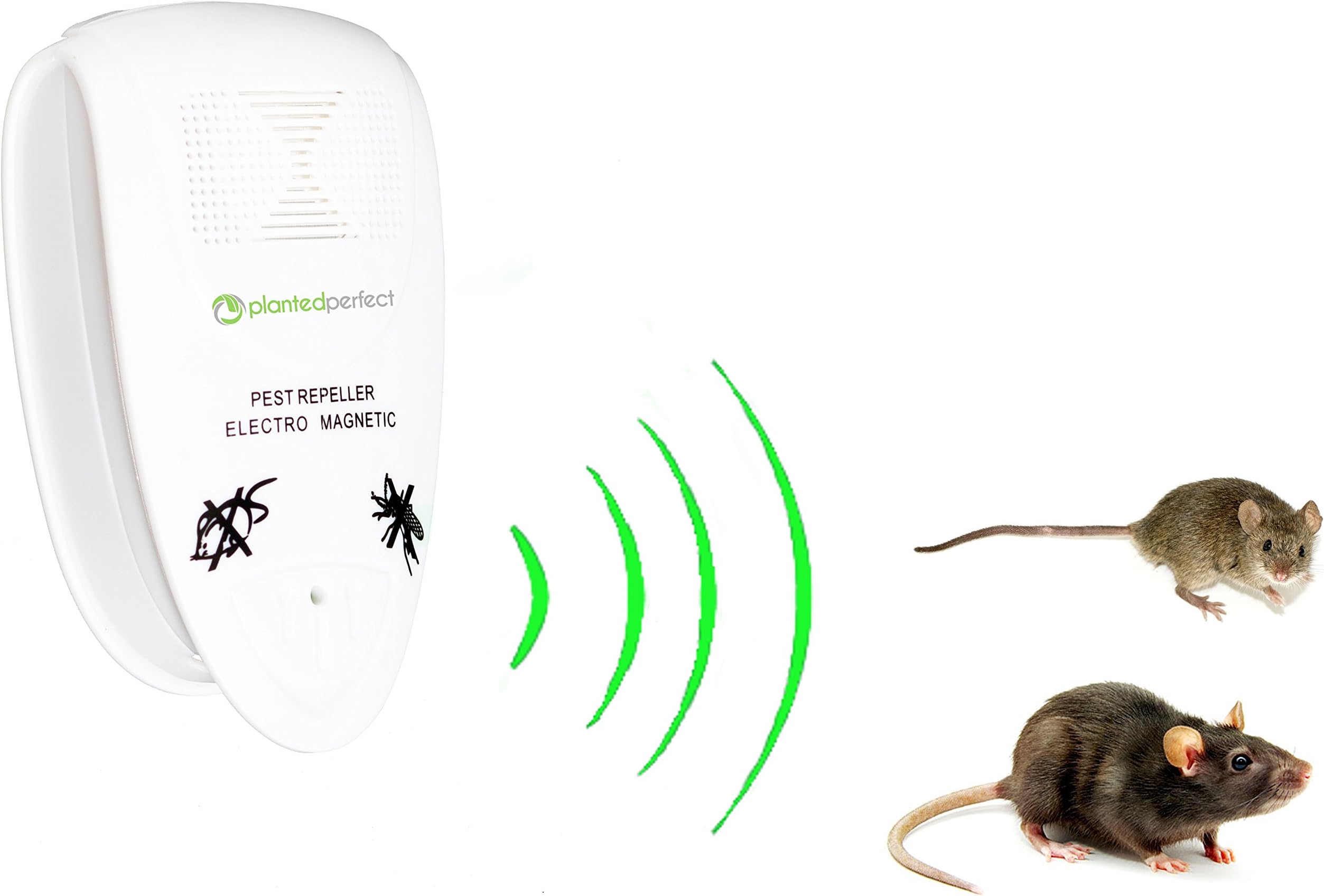 PRO PEST CONTROL - Natural Ultrasonic Rodent Repeller Controls House Pests And Keeps Family Safe | Repel Mice, Rats, Moths, Bats And More | 100% Pesticide and Exterminator FREE | Safe for Children, Dogs, Cats and Other Pets | Learn How OTHER Electronic Repellent Devices LIE TO YOU | NO Electric, Electromagnetic or Sonic Device Works Prevent Spiders, Ants, Cochroaches, Mosquitoes or Most Insects | Repelling Rodents With Proven, Guaranteed Mouse Removal and Prevention | 60 Day FREE IN HOME TRIAL