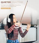 Vangoa Full Size 4/4 Electric Violin Solid Wood with Case & Accessories view 2