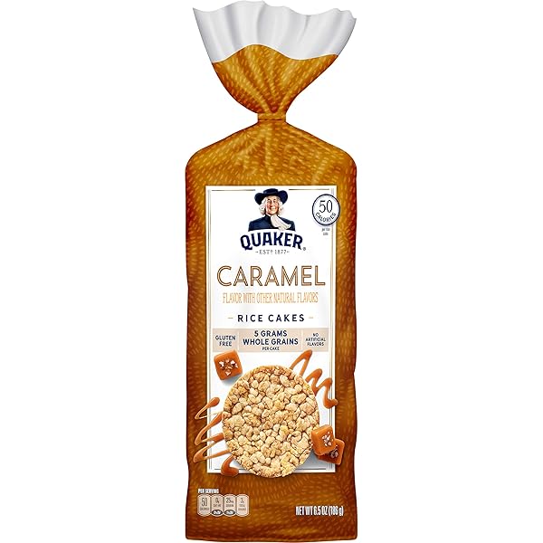 QUAKER RICE CAKES, CARAMEL CORN, 6.56 OUNCE