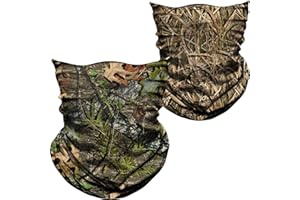 AXBXCX 2 Pack - Camouflage Print Seamless Neck Gaiter Bandana Face Mask for Outdoor Activities