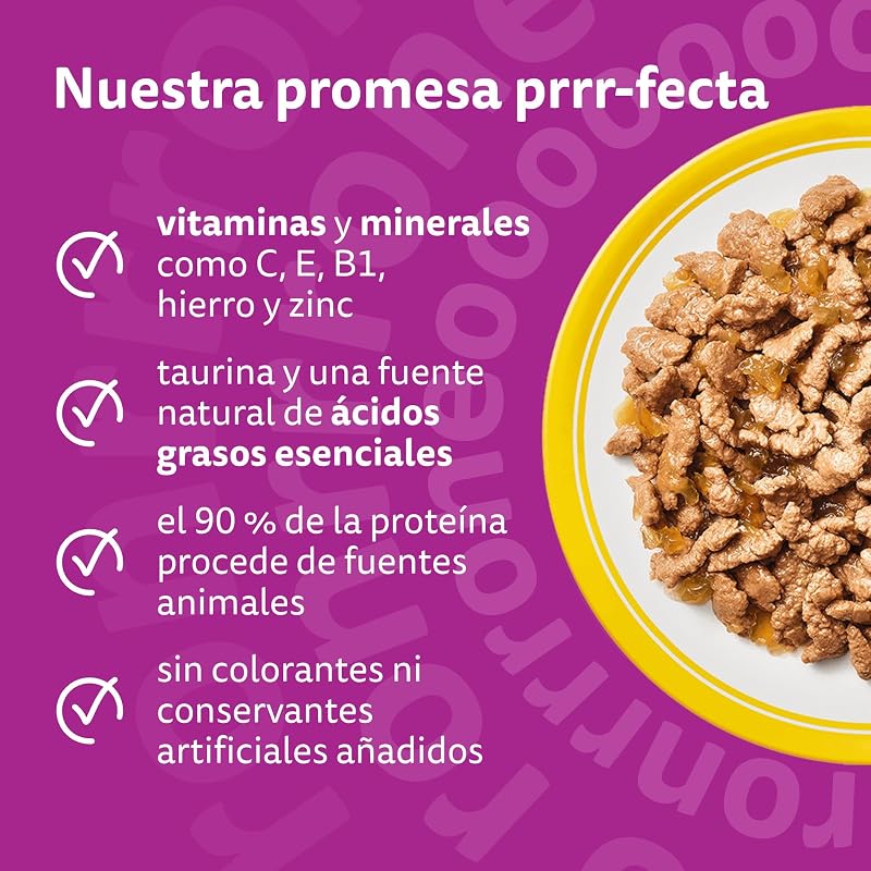 Comida Húmeda para Gatos Adultos Selección Aves en Gelatina (13x 4 bolsitas x85g)