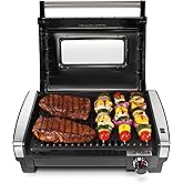 Hamilton Beach Electric Indoor Searing Grill with Viewing Window & Adjustable Temperature Control to 450F, 118 sq. in. Surfac