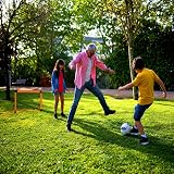LZHDZQD Kids Football Goal 35.43in Foldable Garden Indoor Outdoor Orange view 5