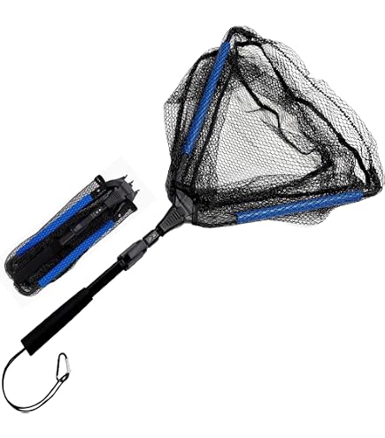 Creative Angler Telescopic Floating Fishing Net with Rotatable Head and Built-in Measuring Tape, Extendable to 37 Inches : Sports & Outdoors