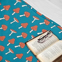 Ambesonne Cartoon Throw Blanket, Happy Smiling