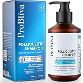 ProBliva Folliculitis Shampoo: Medicated Antifungal Shampoo for Folliculitis, Scalp Psoriasis, Dandruff &amp; Seborrheic Dermatitis &ndash; Exfoliating Care for Scalp Buildup, Itch &amp; Dryness - 10 fl.oz