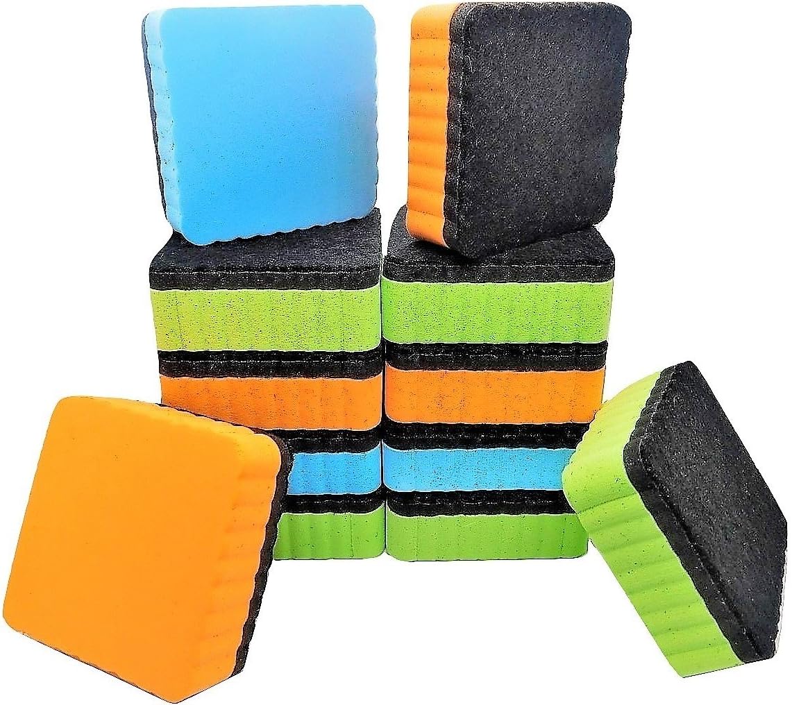 Premium Dry Erase Erasers 12Pack