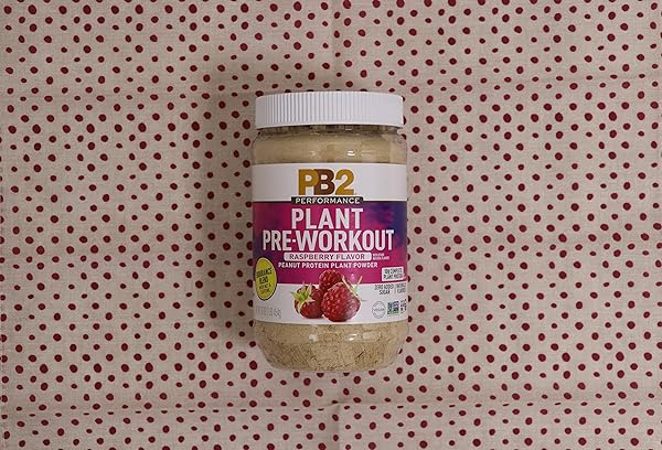 PB2 PERFORMANCE PLANT PROTEIN PRE-WORKOUT SUPERFOOD – RASPBERRY FLAVORED – ENDURANCE BLEND WITH MCT & CAFFEINE