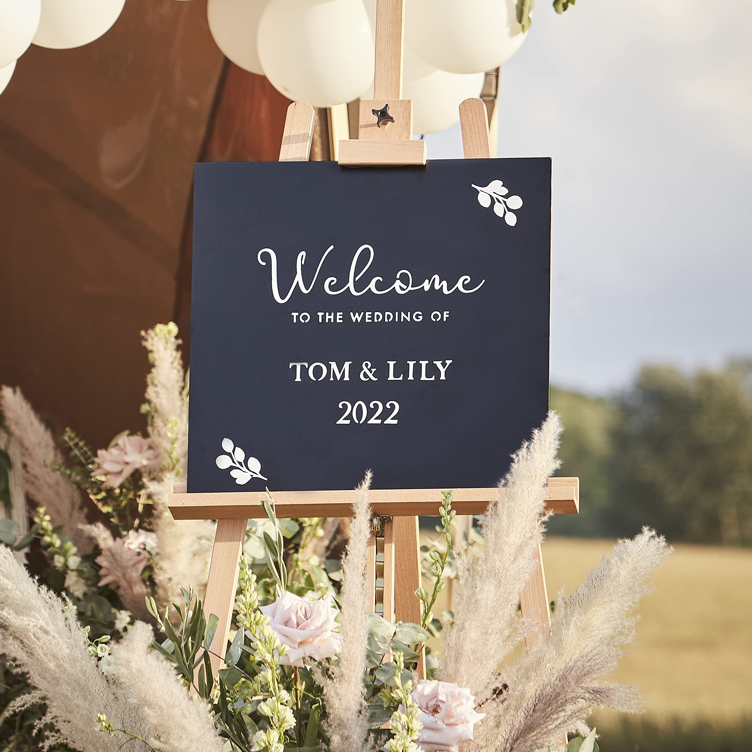 Ginger Ray Customisale Wedding Chalk Board Entrance Sign Decoration