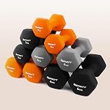 Athlyt Neoprene Dip Dumbbell Set 2 x 4kg Grey view 4