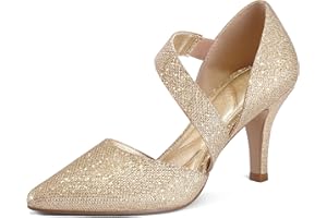 mysoft Women's Pointed Toe Low Stiletto Heel Dress Pumps Shoes - Available in Wide Sizes