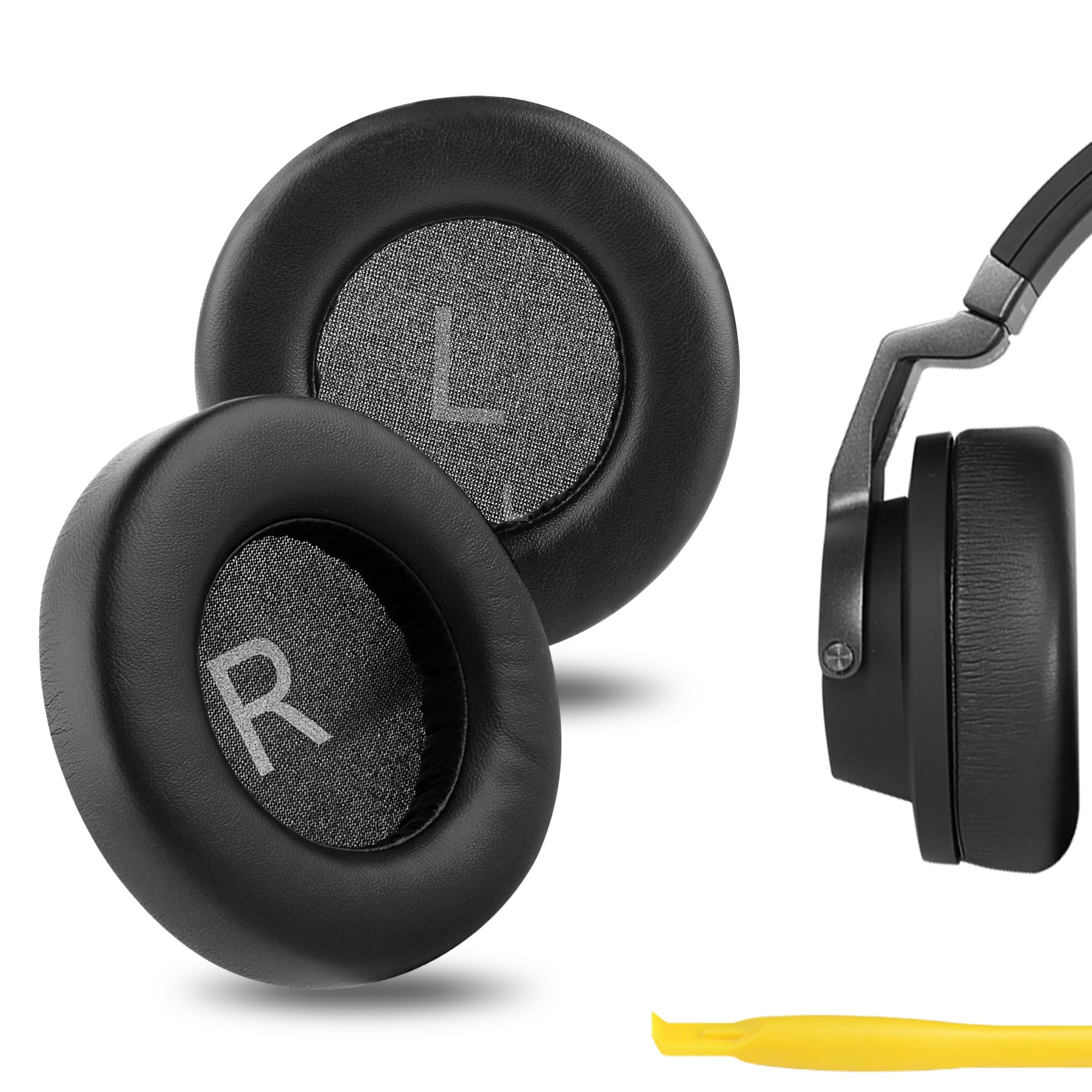 Geekria Replacement Ear Pads for AKG K845BT/ K845/ K545/ K540 Headphones Ear Cushions, Repair Parts (Black)