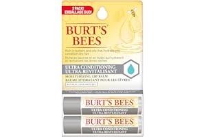 Burt's Bees 100% Natural Origin Moisturizing Lip Balm for Dry Chapped Lips, Ultra Conditioning Lip Repair - Pack of 2 - Kokum