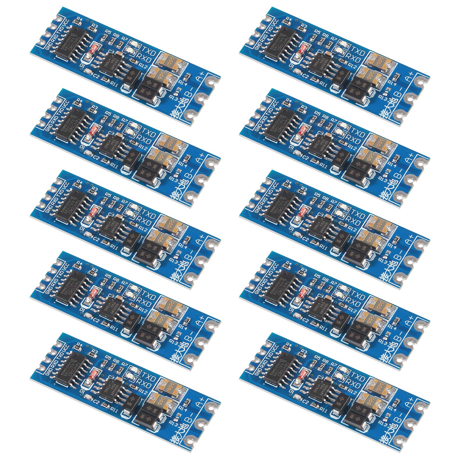 ALMOCN 10pcs TTL to RS485 485 to Serial UART Level Reciprocal Hardware Automatic Flow Control UART to RS485 Converter RS485 to TTL