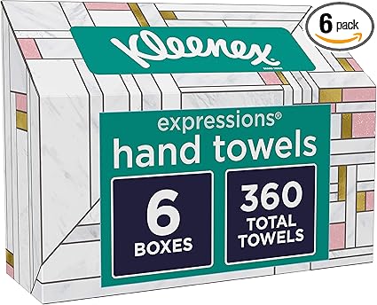 Kleenex Expressions Hand Towels, Single 