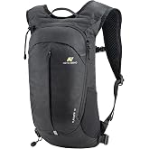 N NEVO RHINO Hiking Backpack, 10L Lightweight Daypack for Men Women | Day Backpack with Hiking Pole Strap, Water-Resistant, Multi-Pockets Storage, Small Backpack for Travelling Camping Cycling