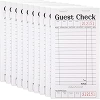Amazon.com: Stock Your Home Black+White Guest Check Books for Servers ...