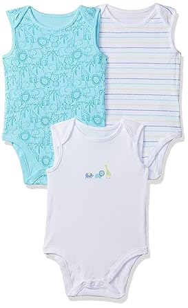 Baby Boys Regular fit Bodysuit (Pack of 3) (SB294-1_Multicoloured_Newborn (Upto 4.5 KG))