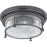Maxim Lighting 25000CLBZ Hi-Bay-Two Light Flush Mount in Modern style-13 Inches Wide by 4.75 inches high, Finish Color: Bronz