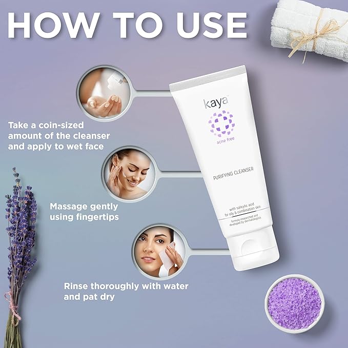 kaya acne free purifying cleanser