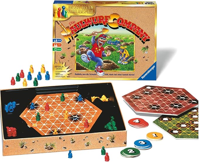 Ravensburger 26423 Die Maulwurf Company Familienspiel Fur Erwachsene Und Kinder Ab 8 Jahren Ideal Fur Spieleabende Mit Freunden Oder Der Familie Fur 1 4 Spieler Amazon De Spielzeug