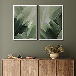 MUDECOR Framed Canvas Print Wall Art Set Green