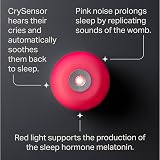 Tommee Tippee Dreammaker Baby Sleep Aid Red Nightlight CrySensor Pink Noise view 6