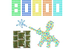 BEIDONGLI Water Balls Beads Ammo Gel Splater Blaster Ball Gel Blaster Refill Ammo(8 Packs-10000/Pack,7-8MM) Non-Toxic Friendly Water Ball for Splatter Gall Gun, Vases, Plants Decor