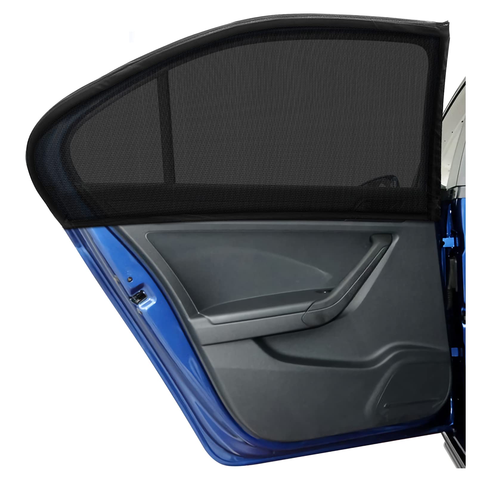 DIZA100 Car Side Window Sun Shade 2Pack, Sun Shade Blocking Mosquito Net, Protection for Kids/Baby/Adults/Pets - 42"x20" Fits All 98% Cars