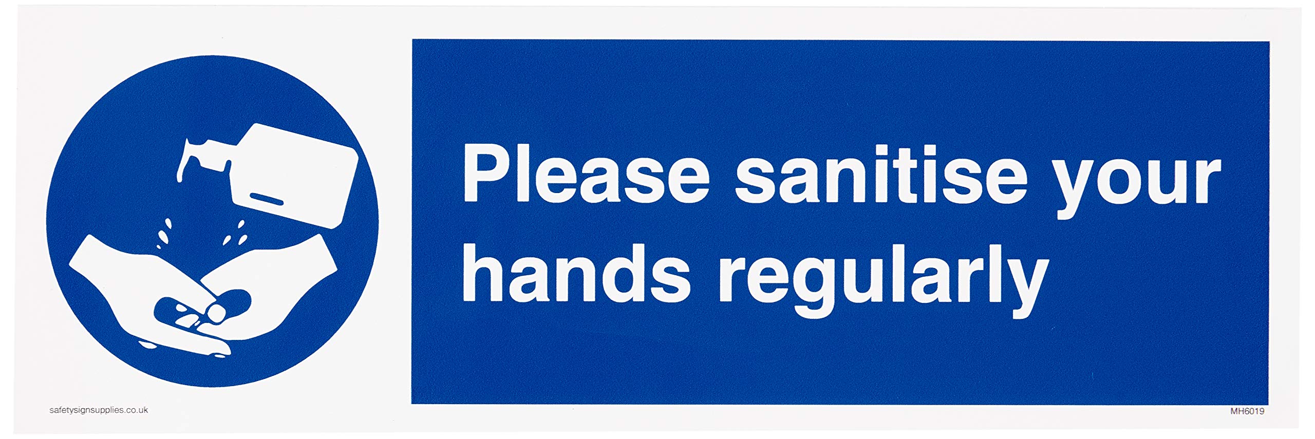 Please sanitise your hands regularly
