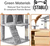 Yaheetech Cat Tree 158cm Cat Tower with Scratching Posts and 2 Houses view 8