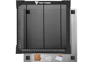 USONGSHINE 300 * 300mm Honeycomb Laser Bed Honeycomb Working Table Laser Honeycomb for CO2 or Laser Engraver Cutting Machine with Aluminum Plate with Engraving Materials (Available Sizes 250 x 250 mm)