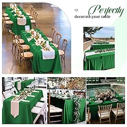 Pesonlook 12 Pack Green Polyester Tablecloth-60 x