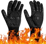 Flintronic Heat Resistant Grill Gloves 1472°F/800°C Five-Finger