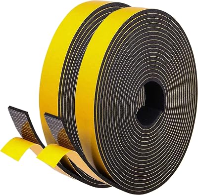 UPSEN Weather Stripping Foam Tape 20mm x 3mm x 8m Adhesive Seal Tape