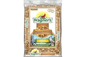 WAGNER'S Wagner’s Shelled Peanut Pieces for Wild Birds, 10 Pound Bag – High-Protein, Shell-Free, No-Waste Bird Food for Woodpeckers, Jays & Chickadees