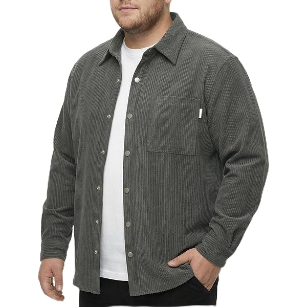 corduroy overhemd, lange mouwen, button-down kraag, Modern-Fit, tot 8XL, navy blauw