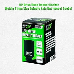 SUNHZMCKP 1/2” Drive Deep Impact Socket, Metric