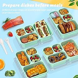 Bento Box for Adults and Snack Containers Set of 4