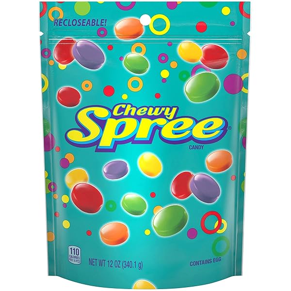 WONKA SPREE ORIGINAL HARD CANDY, RESEALABLE BAG, 12 OUNCE BAG