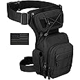 Protector Plus Tactical Drop Leg Bag Military Tool Gear Fanny Thigh Pack Utility Airsoft Motorcycle Cycling Waist Gear Pouch (Patch Included)