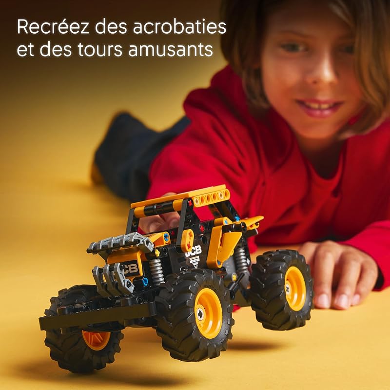 Technic Monster Jam DIGatron à rétrofriction - Maquette de Camion pour garçon et Fille dès 7 Ans - Jeu créatif pour passionnés de Voitures - Idée Cadeau pour Amateurs de mécanique 42199