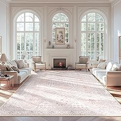 CAPALOCA 8x10 Area Rug Bohemian Rugs with Print