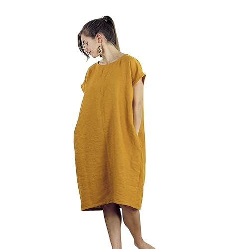 oversized linen dress