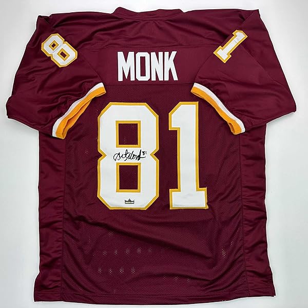 Authentic Art Monk Memorabilia ART MONK Washington Redskins 1982