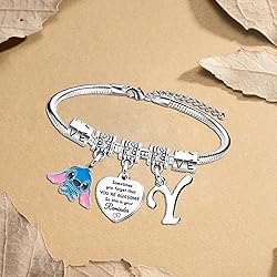 Waeceip Stitch Bracelet with Initial Letter, Gifts