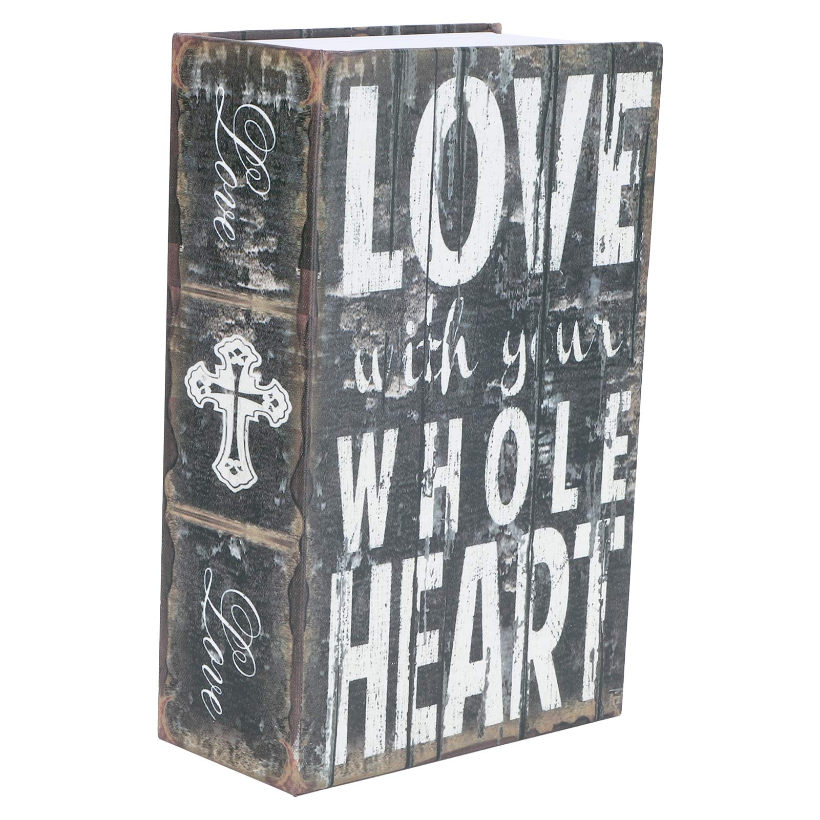 Portable Secret Book, Secret Book Hidden Safe with Mini Combination Lock, Stainless Steel Simulation Dictionary Book Money Box, Large Capacity Safe Box for Home Office Jewelry Money Cash