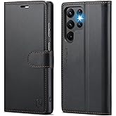 FLIPALM Wallet Case for Samsung Galaxy S22 Ultra, RFID Blocking Credit Card Holder, PU Leather Folio Flip Kickstand Protective Shockproof Cover for Samsung S22 Ultra (Black)
