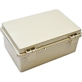 BUD Industries NBF-32116 Plastic Indoor NEMA Economy Box 11.81" L x 7.87" W x 5.11" H, Gray