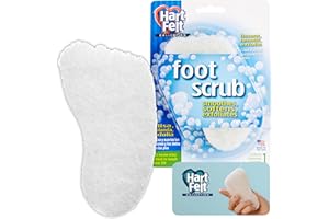 HartFelt Foot Scrub Exfoliating Skin Care Sponge Pad, Made in USA, Smooth Heals and Toes for Pedicure Feel, 1 Count